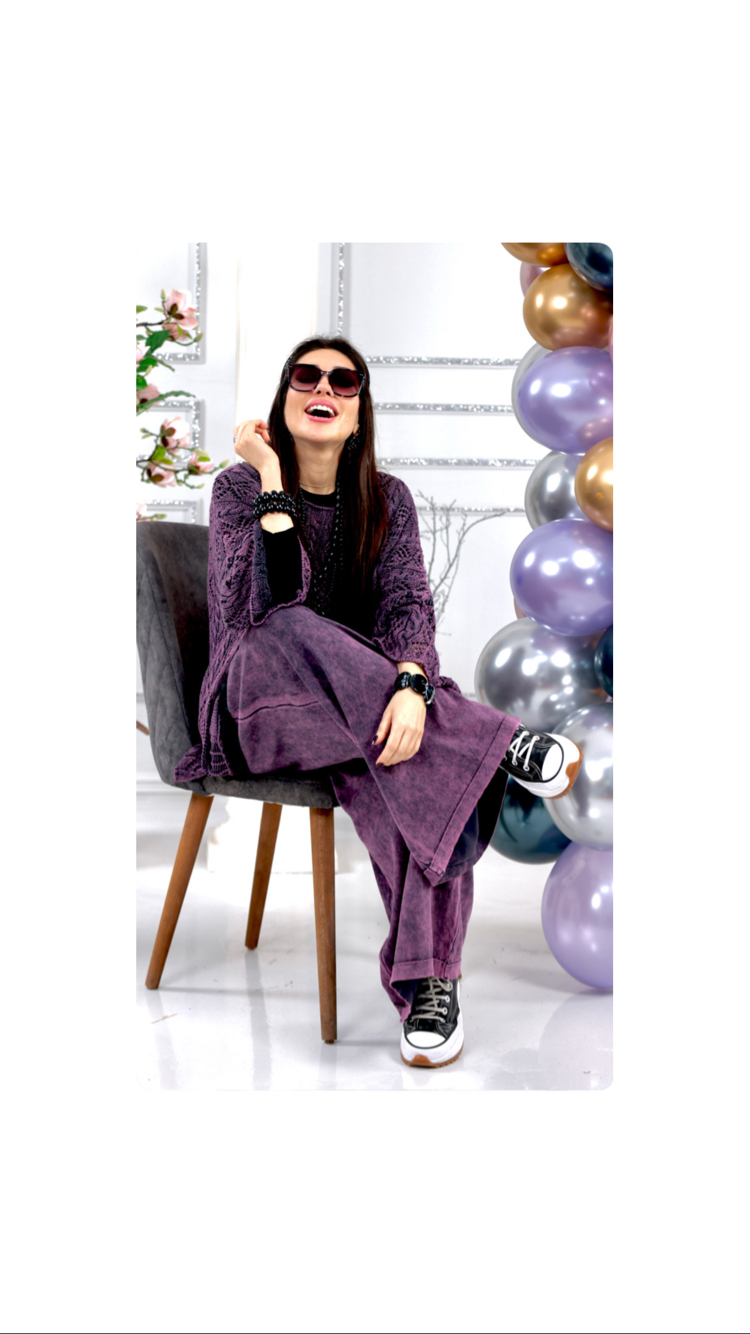 Dantel Salaş Tunik&Pantolon 2’li Takım