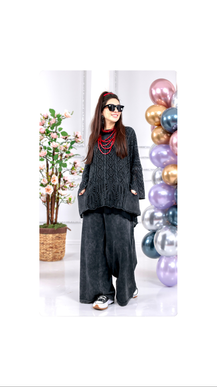 Dantel Salaş Tunik&Pantolon 2’li Takım