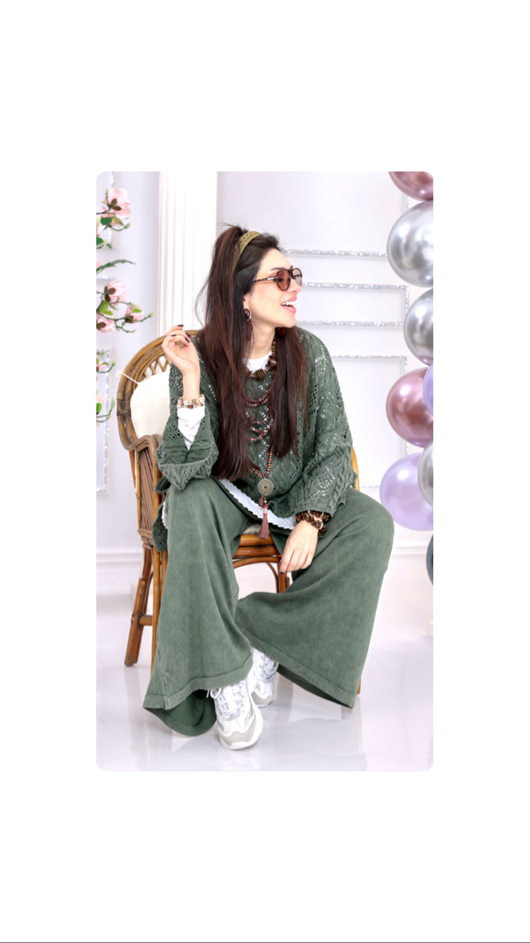 Dantel Salaş Tunik&Pantolon 2’li Takım