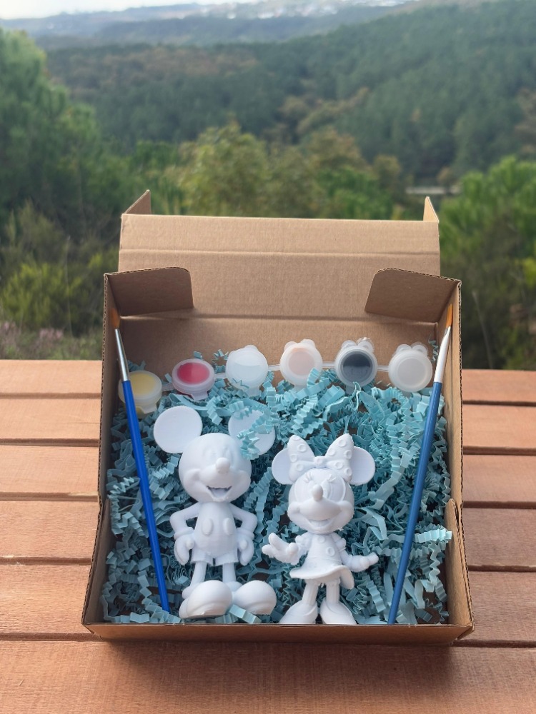 Mickey Mouse Minnie Mouse Figür Boyama Seti