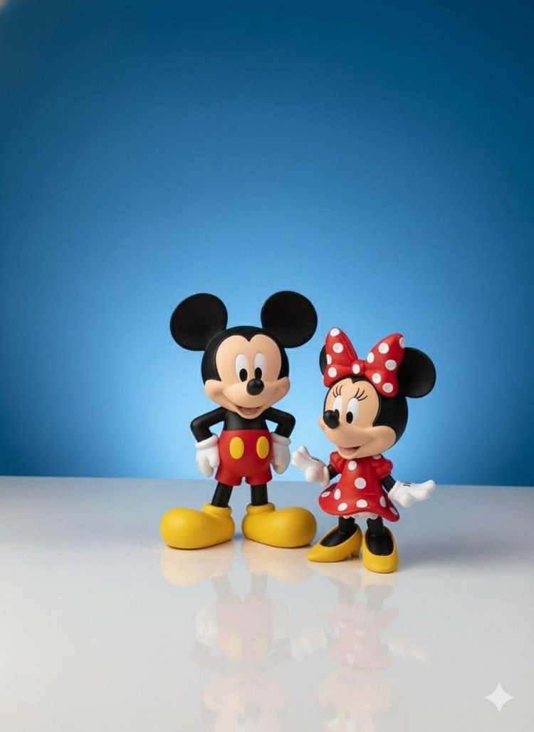 Mickey Mouse Minnie Mouse Figür Boyama Seti