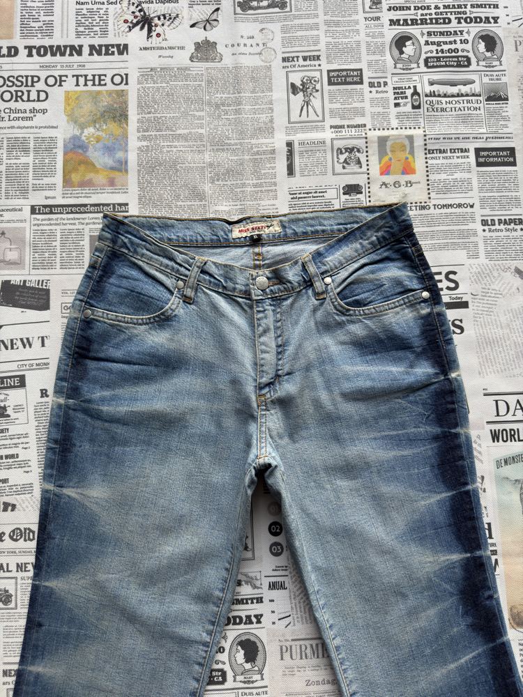 Miss Sixty Desenli Geniş Paça Kadın Jean
