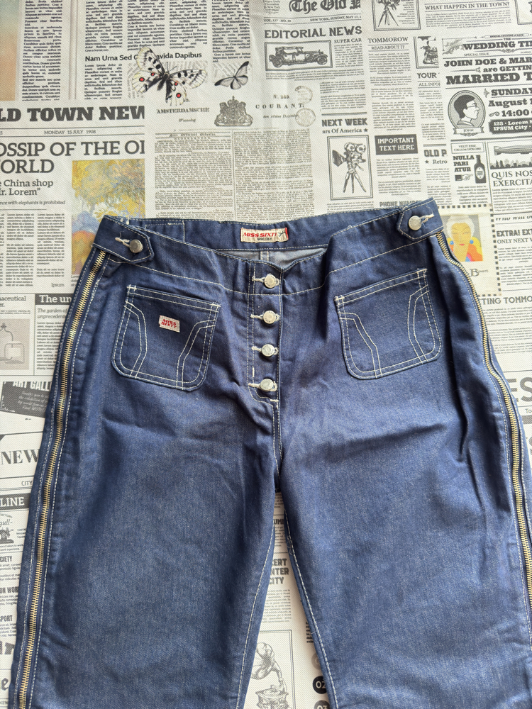 Miss Sixty Fermuar Detaylı Bol Paça Jean