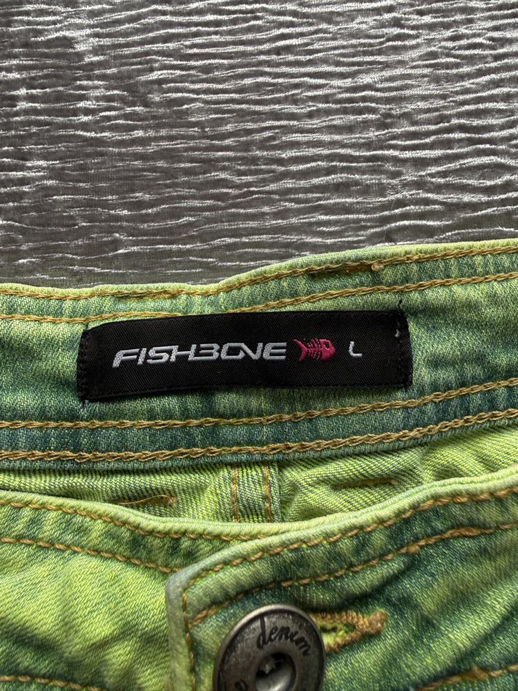 Fishbone Sarı Taşlama Detaylı Kadın Kot Şort