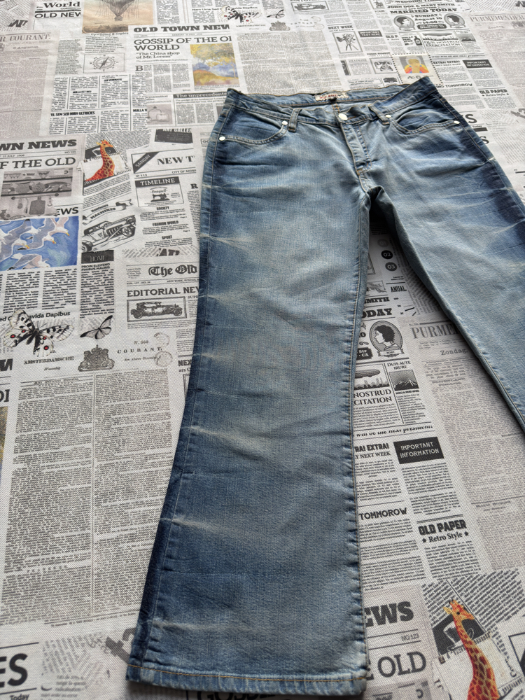 Miss Sixty Desenli Geniş Paça Kadın Jean