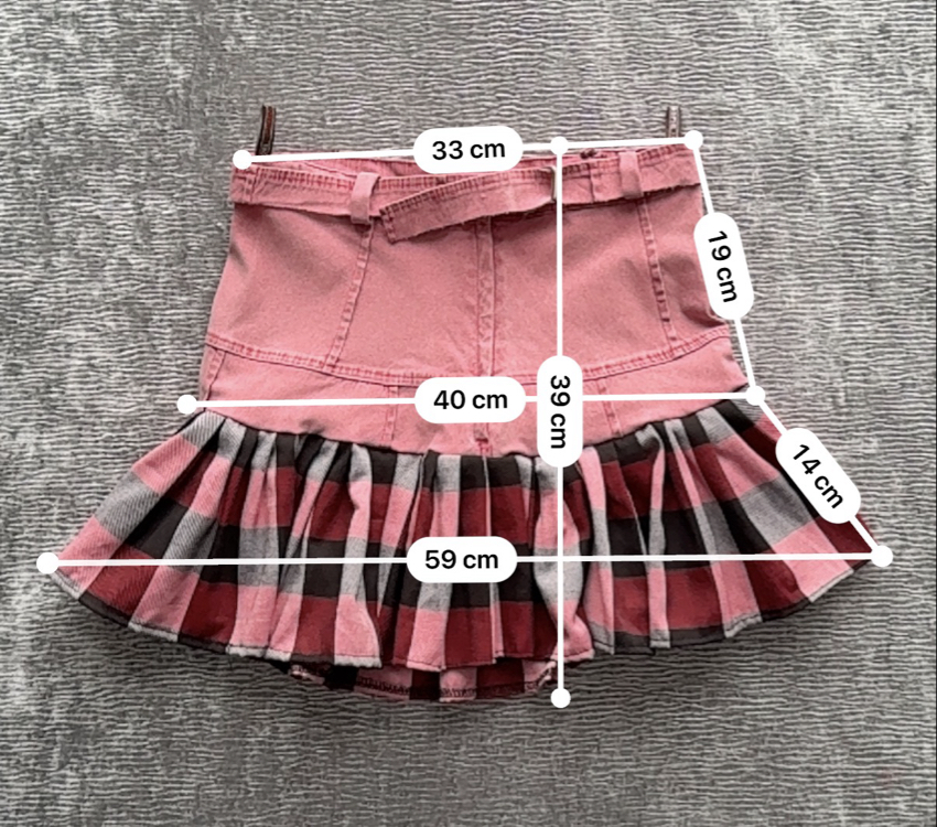 Pembe Fırfır Detaylı Etek Büstiyer Takım