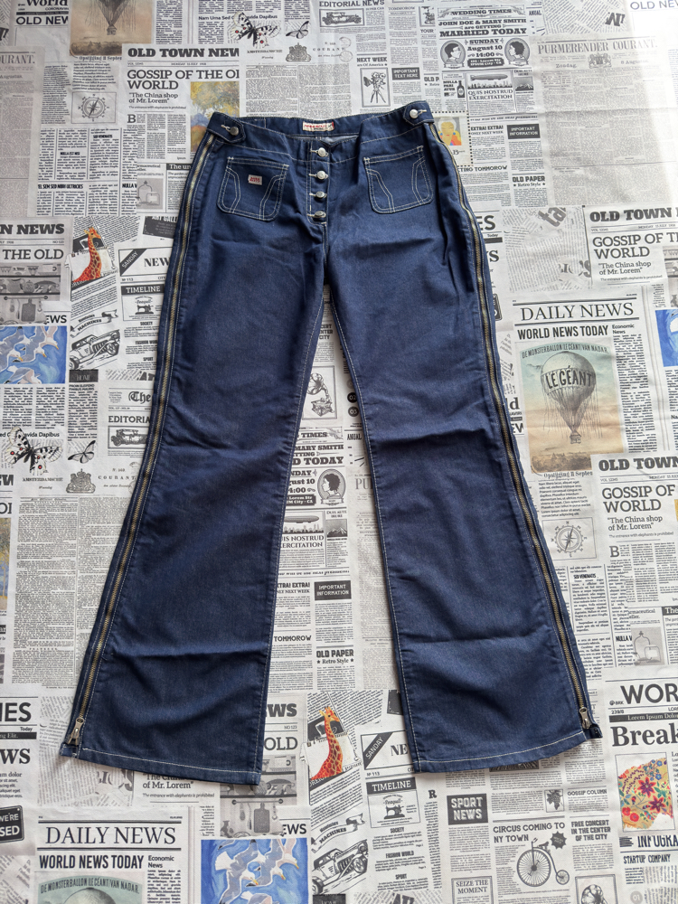 Miss Sixty Fermuar Detaylı Bol Paça Jean