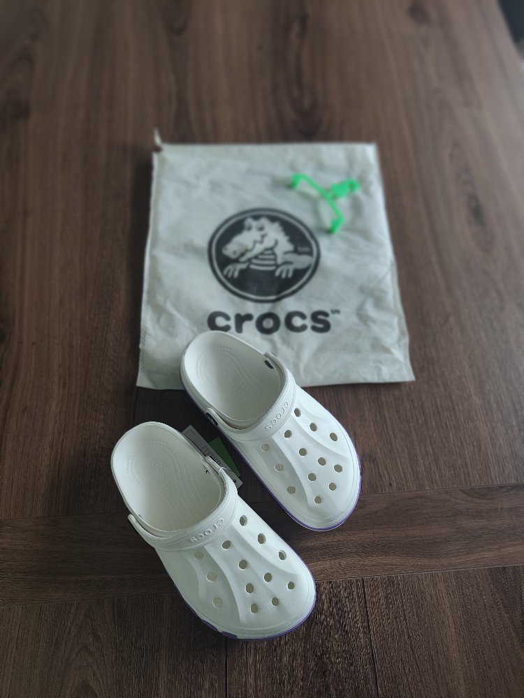 Crocs Bayaband Beyaz Mor Kadın Terlik 
