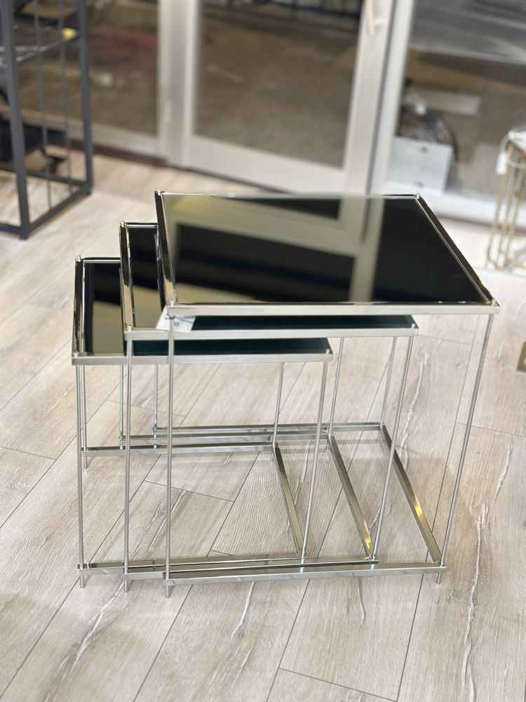 ZARİF Zigon Gümüş Metal Füme Ayna 