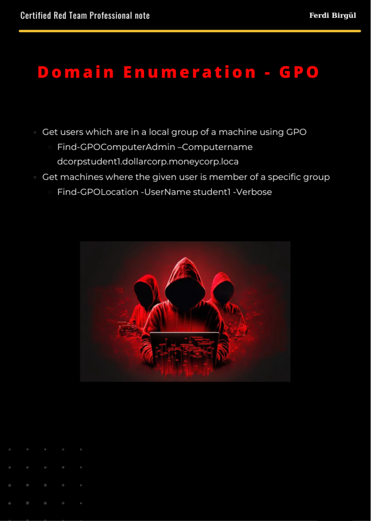 CRTP Certified Red Team Professional Note