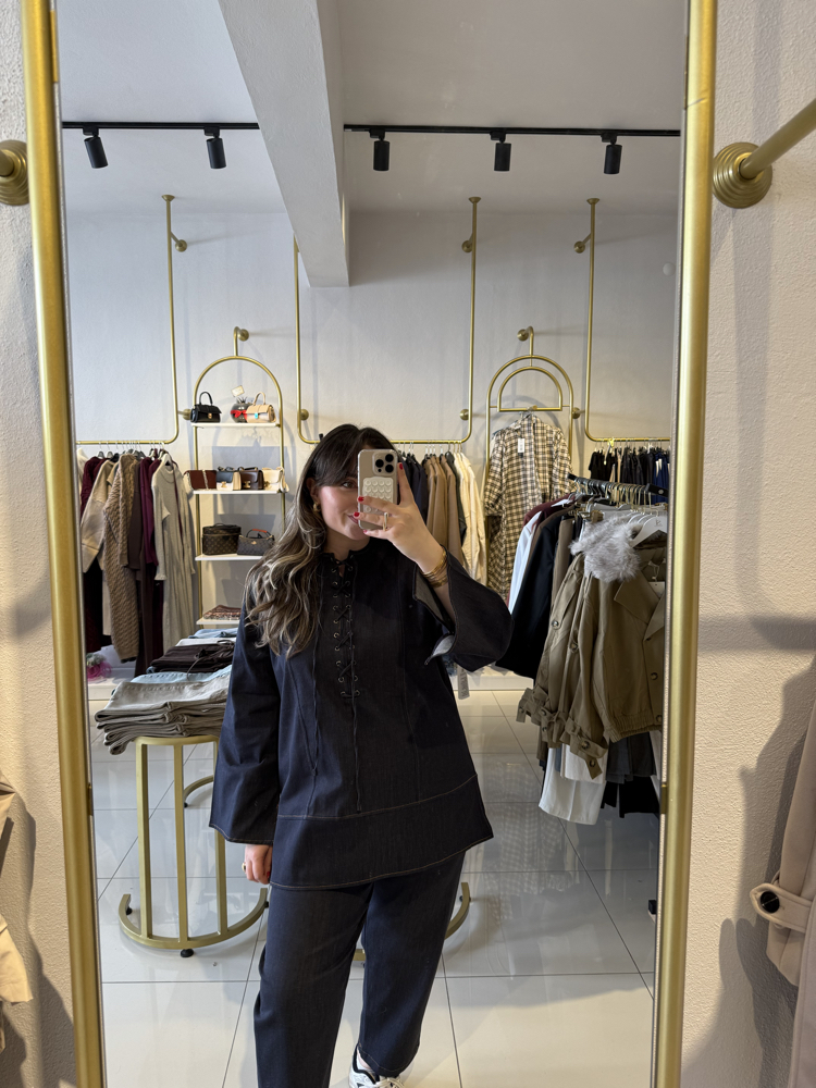 Denim takım