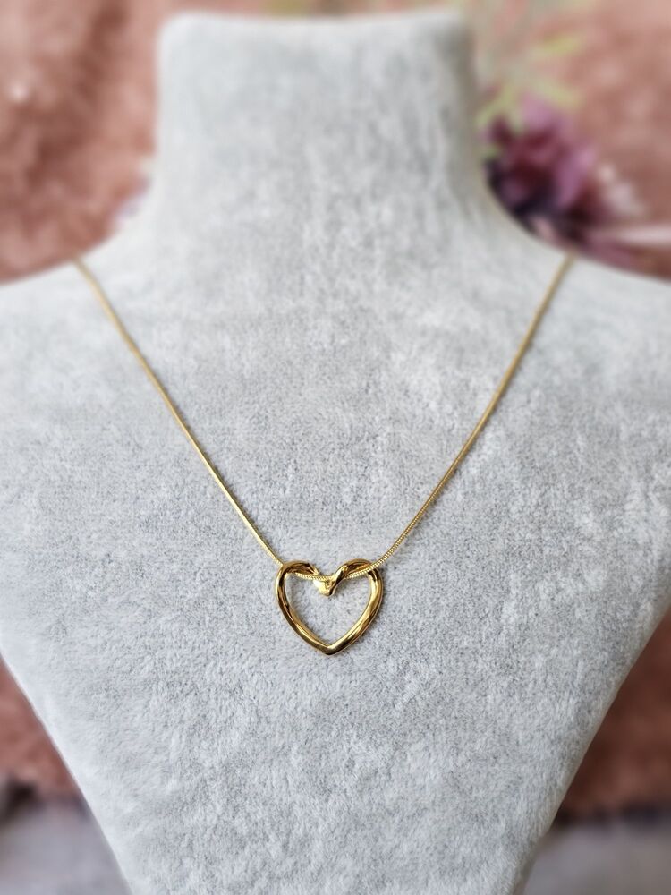 Gold Kalp Kolye