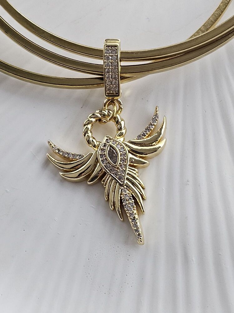 3'lü Ajda Bilezik ve Anka Kuşu Charm