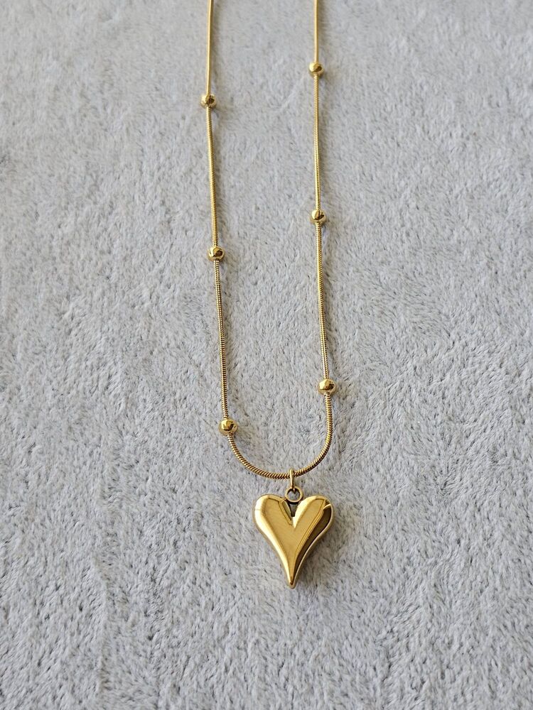 Gold Kalp Kolye
