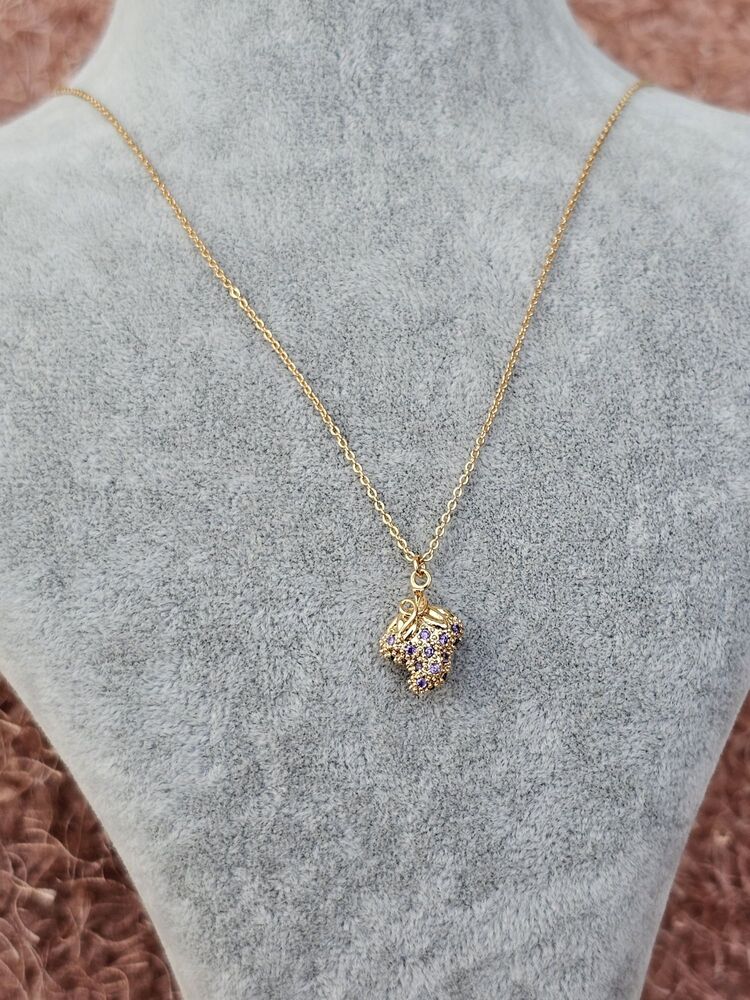Gold Çilek Kolye