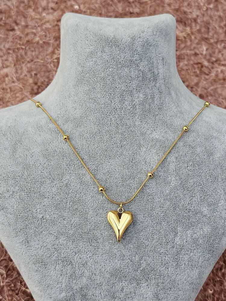 Gold Kalp Kolye