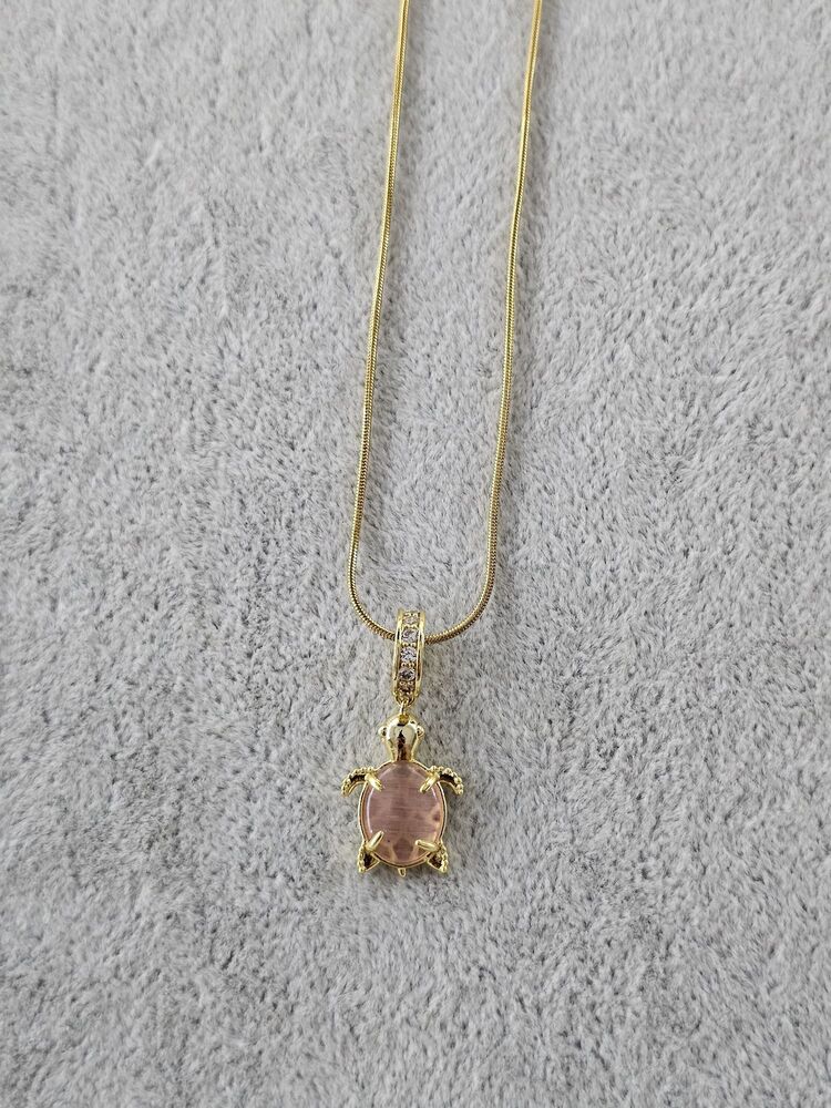 Pembe Kaplumbağa Kolye