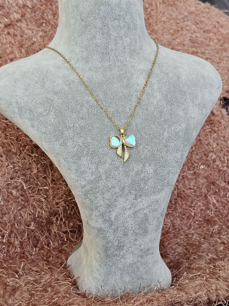 Gold Kurdele Kolye