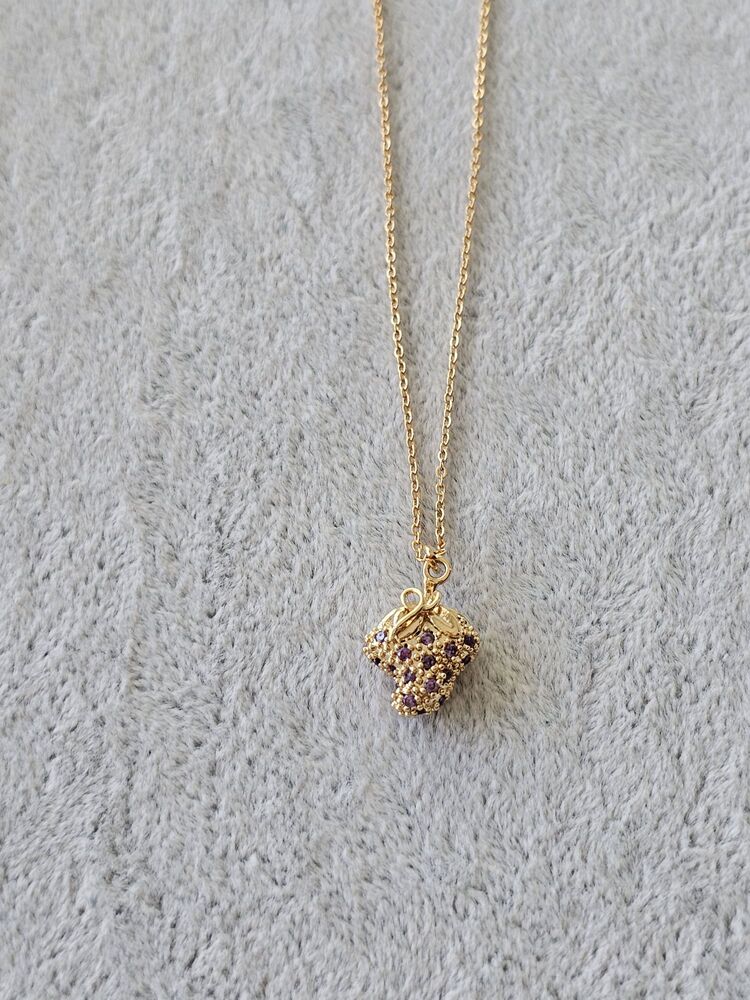 Gold Çilek Kolye