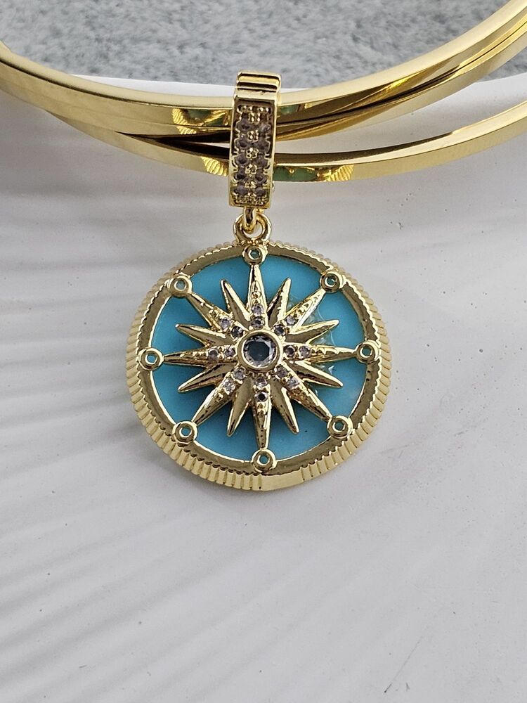 3'lü Ajda Bilezik ve Mavi Kutup Yıldızı Charm