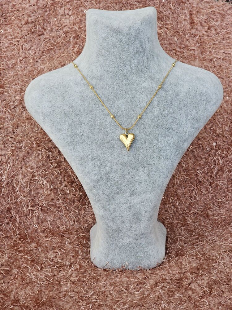 Gold Kalp Kolye