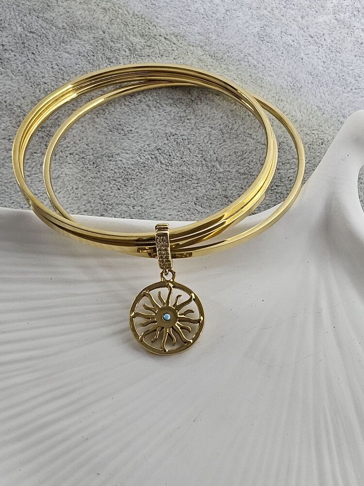 3'lü Ajda Bilezik ve Yıldız / Güneş Charm