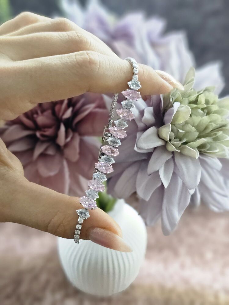 Pembe Taşlı Suyolu Bileklik