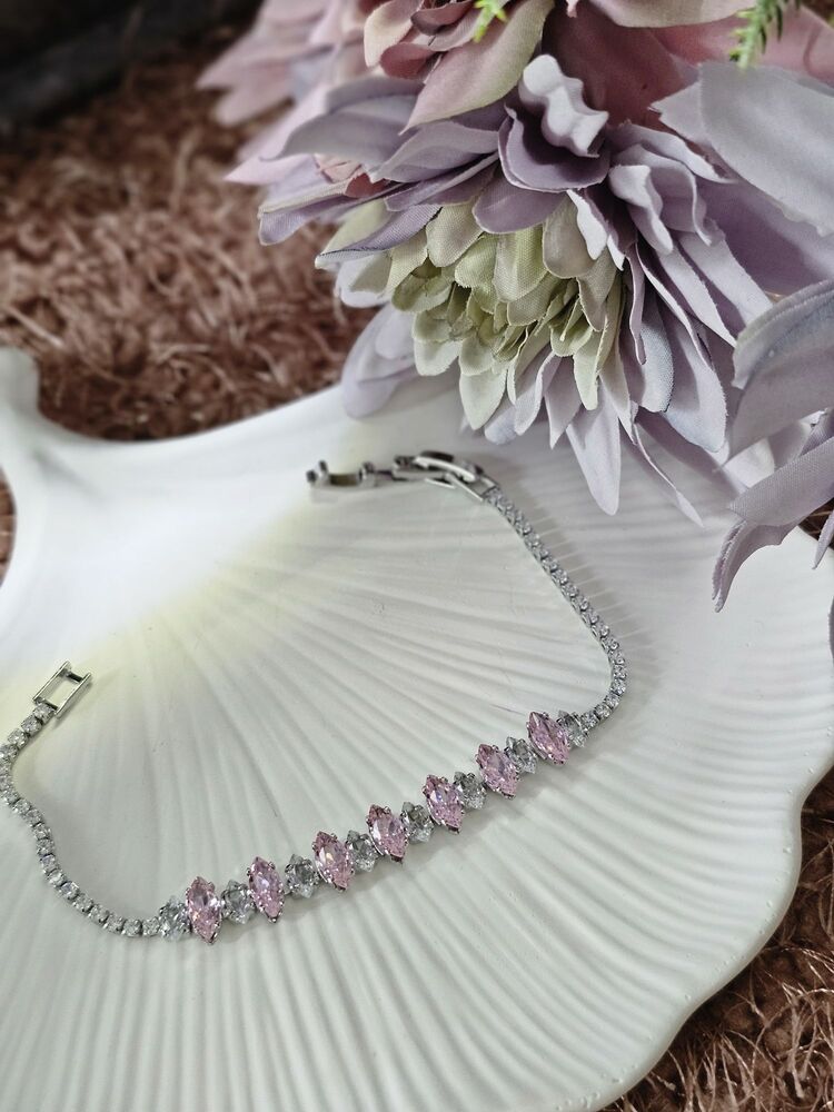 Pembe Taşlı Suyolu Bileklik
