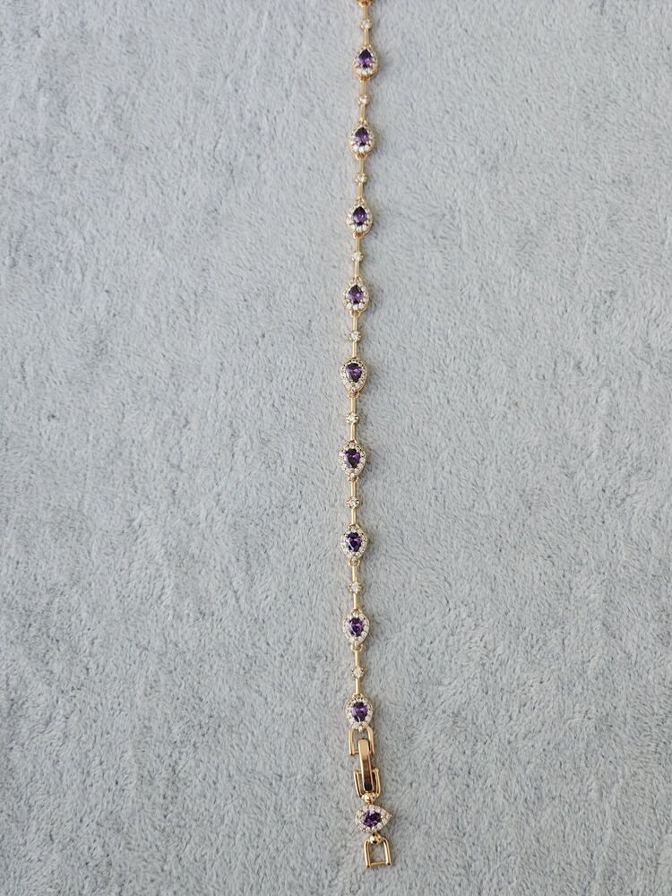 Mor Taşlı Bileklik