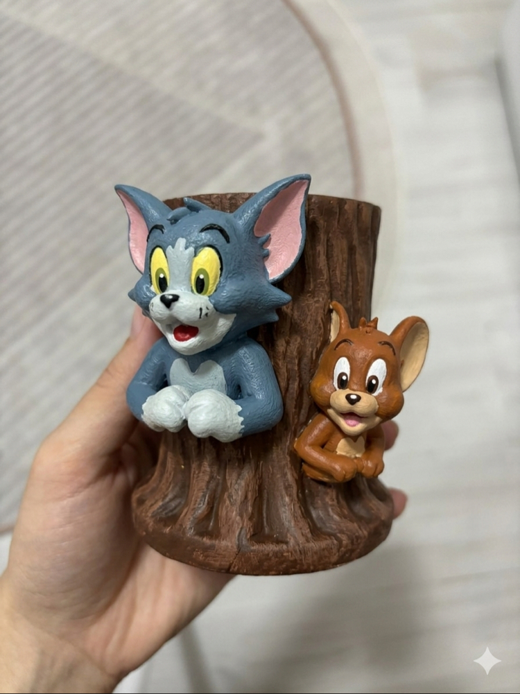 Tom ve Jerry Kalemlik Silikon Kalıp