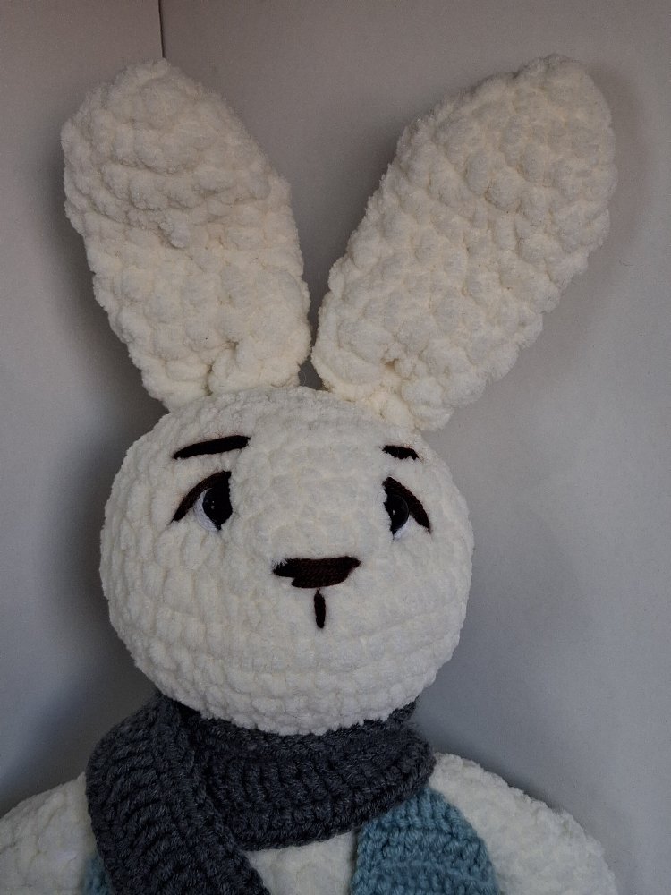 Atkılı Amigurumi Tavşan | El Yapımı Kadife Oyuncak | Özel Tasarım Tavşan Bebek Hediyesi