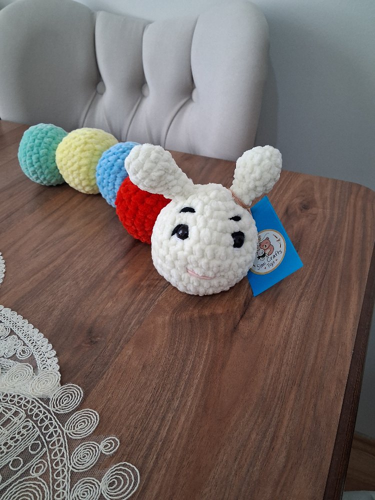 Amigurumi Solucan | Örgü Solucan | Çocuk Oyuncağı