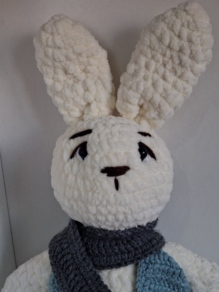 Atkılı Amigurumi Tavşan | El Yapımı Kadife Oyuncak | Özel Tasarım Tavşan Bebek Hediyesi
