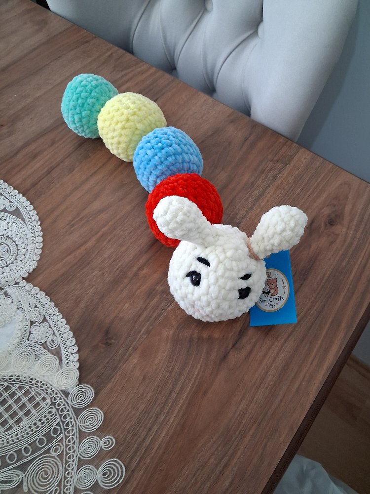 Amigurumi Solucan | Örgü Solucan | Çocuk Oyuncağı