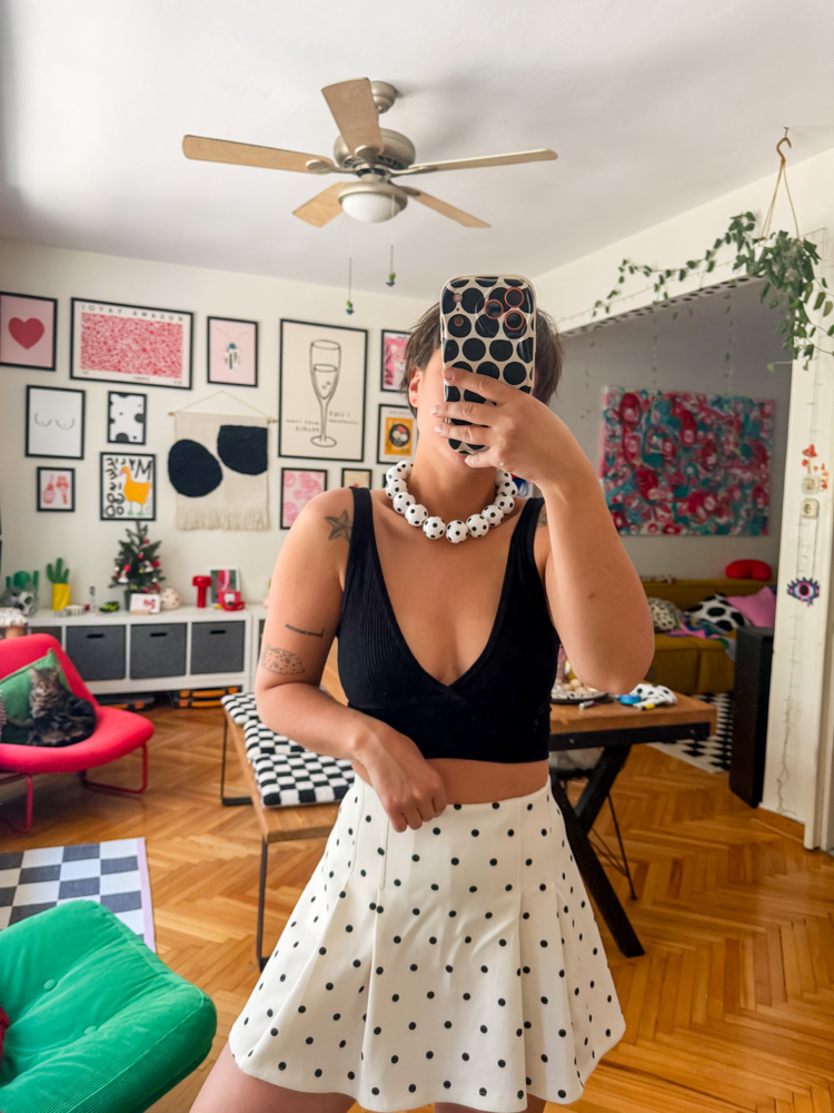 Polka dot necklace