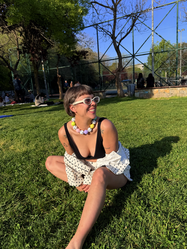 Polka dot necklace