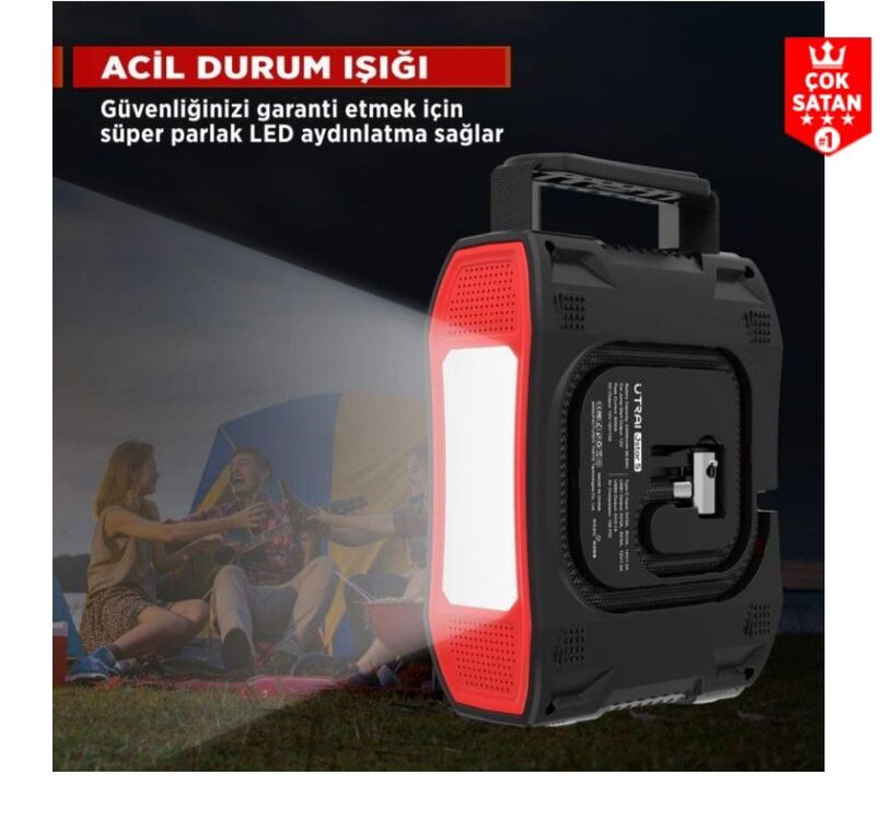 Jump Starter + Lastik Şişirme Pompası Taşınabilir Akü Takviye Cihazı