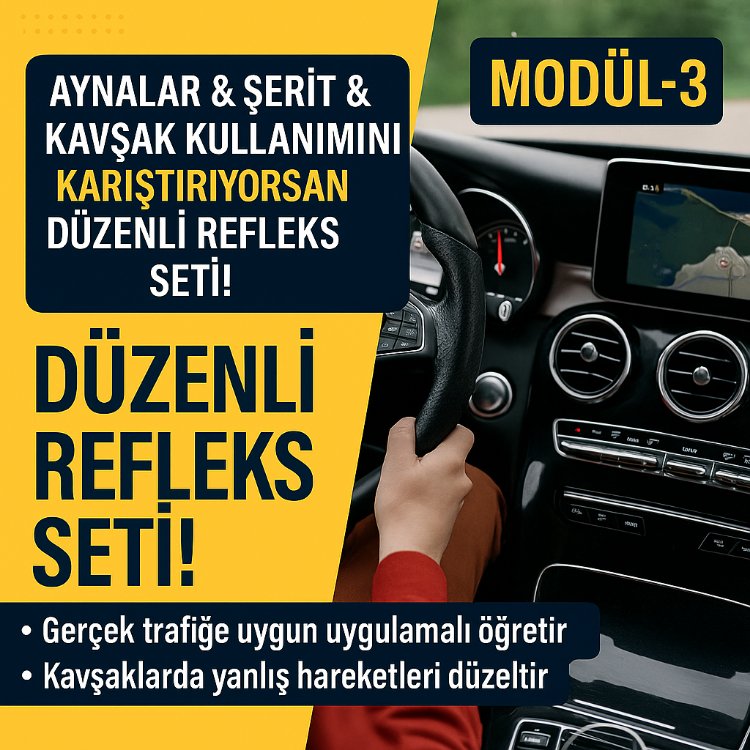 Trafik Korkusunu Yen & Güvenle Sür – Birebir Danışmanlık + Uygulama (Günlük 180dk) 