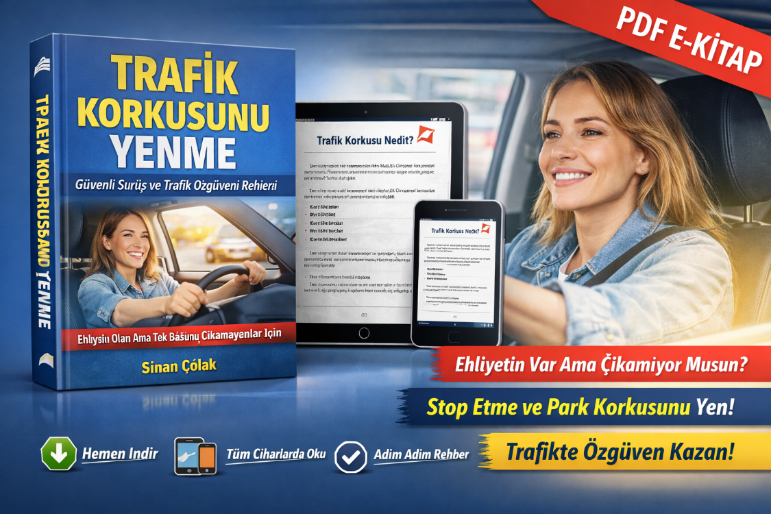 Trafik Korkusunu Yenme – Güvenli Sürüş E-Kitabı (PDF)