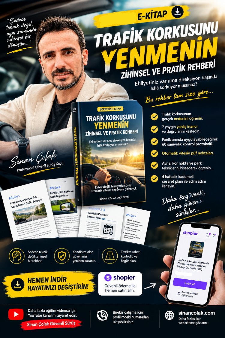 E-kitap: Trafik Korkusunu Yenme Rehberi – Güvenli Sürüş (PDF)