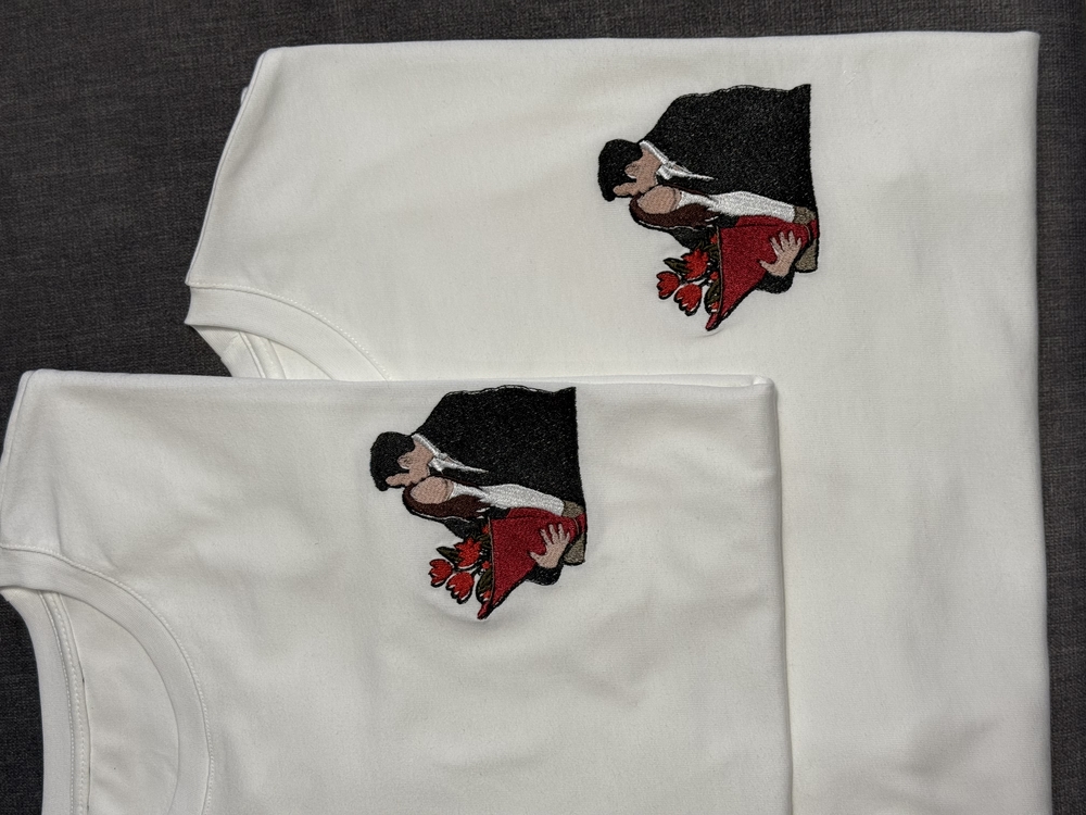 Fotoğrafı Nakışlı 2 li Tshirt Kombin