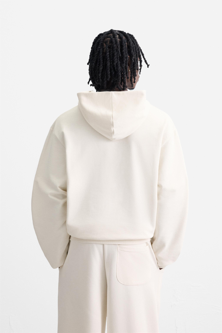 Cath Nakışlı Oversize Hoodie