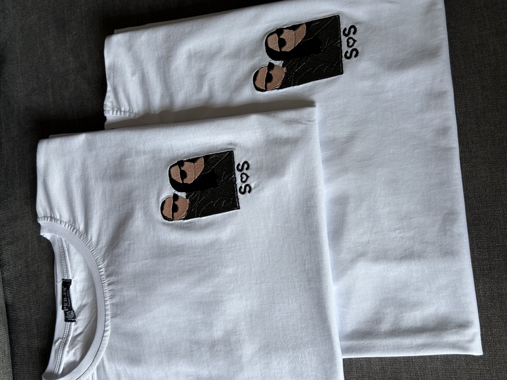 Fotoğrafı Nakışlı 2 li Tshirt Kombin