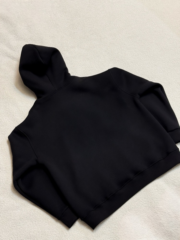 Cath Nakışlı Oversize Hoodie (Siyah)