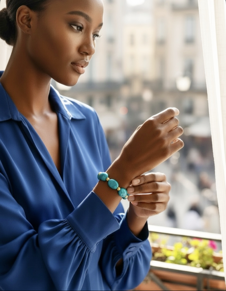 TURQUOISE GOLD BRACELET