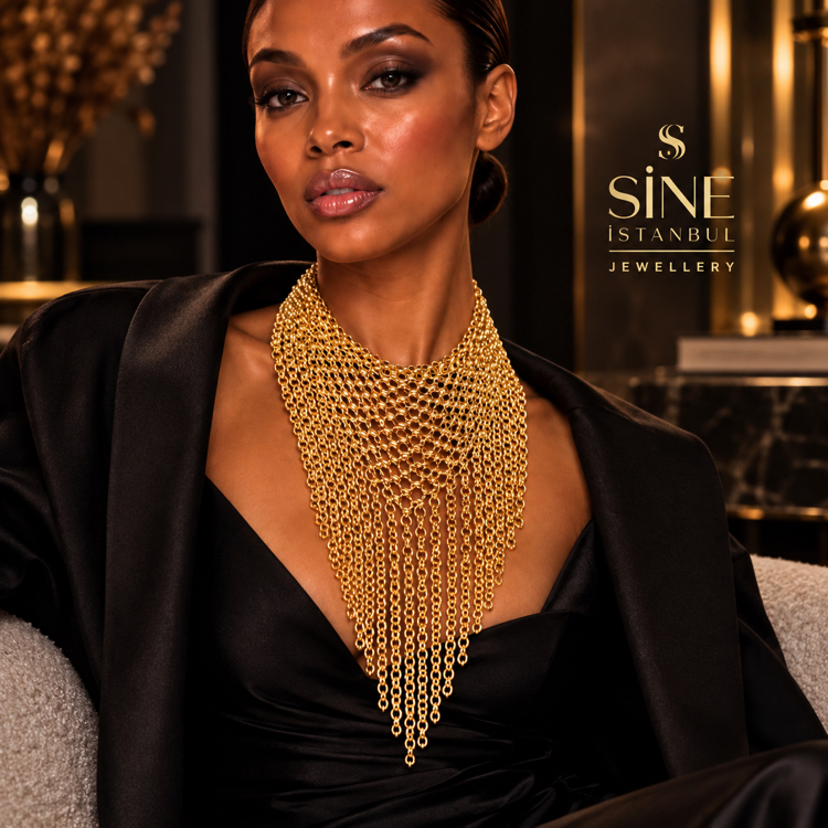 LA DIVA – GOLD CASCADE KOLYE
