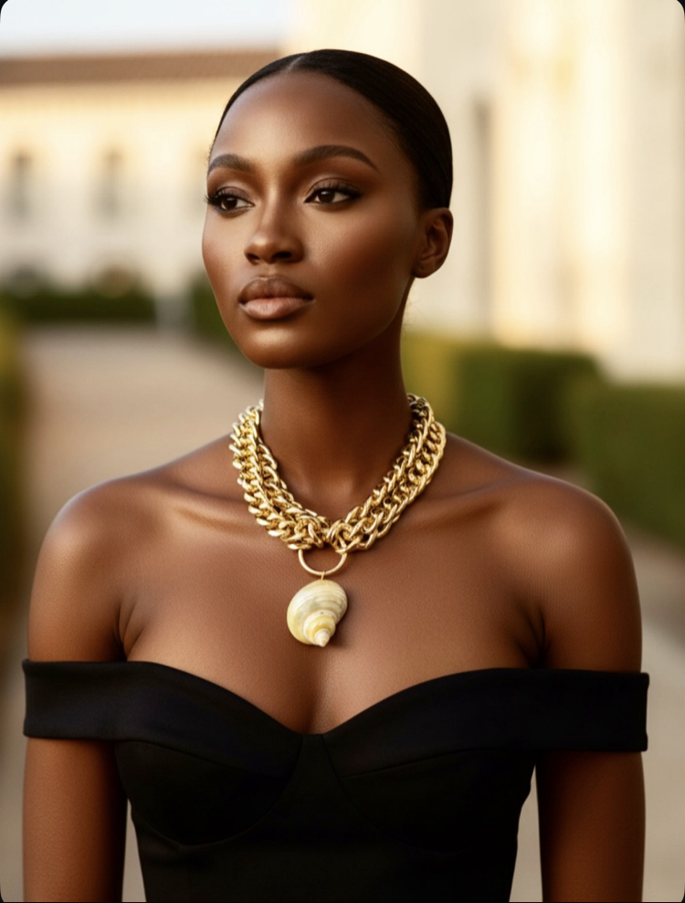 SEA TREASURE – SHELL STATEMENT GOLD ✨