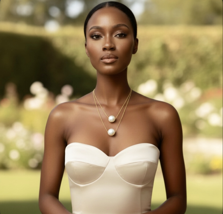 SEA TREASURE – PEARL DROP LAYER NECKLACE
