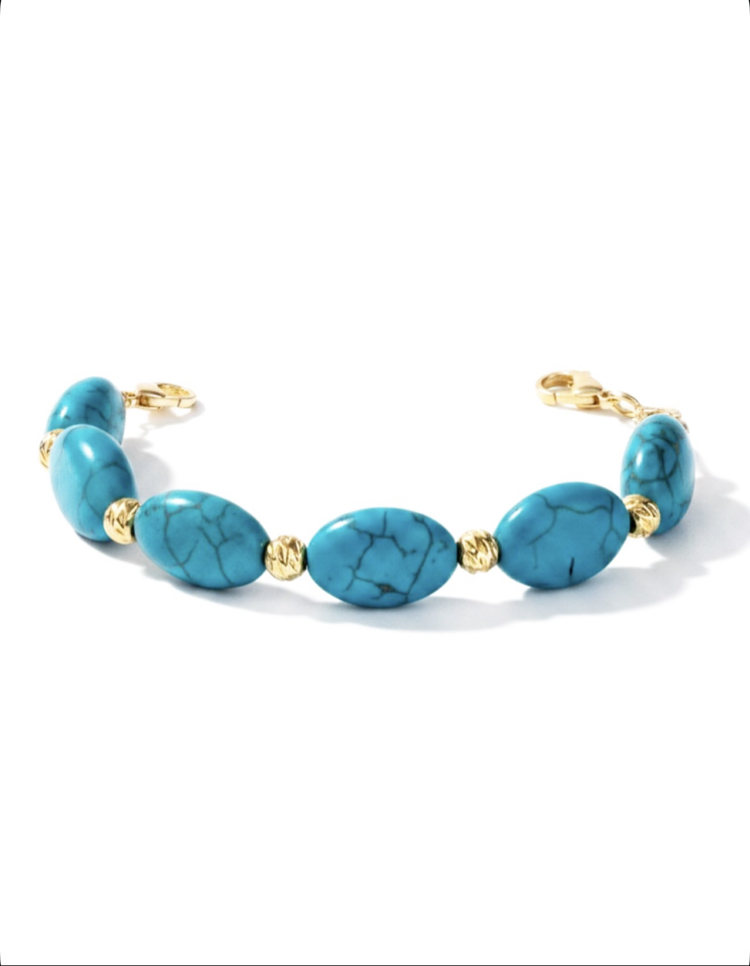 TURQUOISE GOLD BRACELET