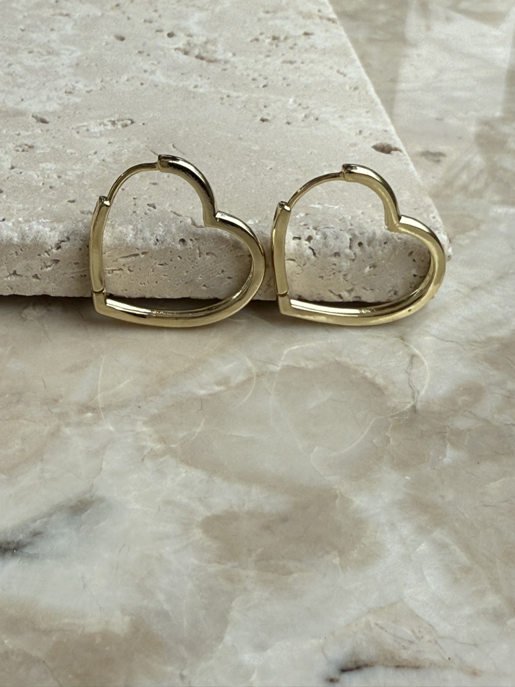 Xuping 14K kalp küpe Snm002